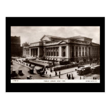 Library, New York City c1910 Vintage Post Cards