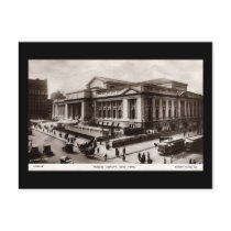 Library, New York City c1910 Vintage Post Cards