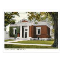 Library, Penn Yan, NY 1925 Vintage Postcard