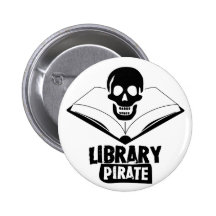 Library Pirate Buttons