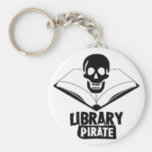 Library Pirate Key Chains