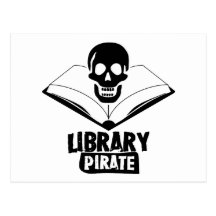 Library Pirate Post Cards