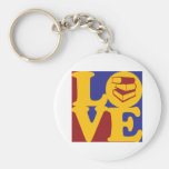 Library Work Love Keychains
