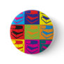 Library Work Pop Art Pinback Button