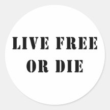 Libres vivants ou meurent autocollants