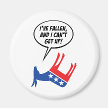 Libs Have Fallen And Can’t Get Up! Refrigerator Magnets