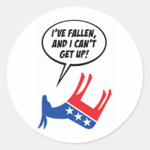 Libs Have Fallen And Can’t Get Up! Round Stickers