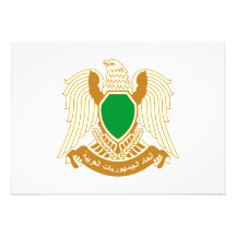 Libya Coat of Arms Custom Invitations