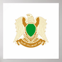 Libya Coat of Arms Poster