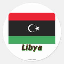 Libya Flag with Name Stickers
