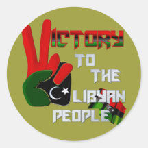 Libya - people army victory Artwork gifts Round Sticker