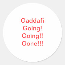 Libyan Anti-Gaddafi Sticker