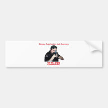 License Registration Bumper Sticker I