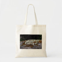 Lichen growing on rock canvas bag