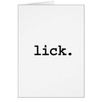 lick. cards