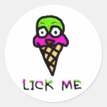 Lick Me! Round Sticker