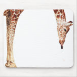 "Licker" Giraffe Wildlife Animal Watercolor mousepads