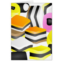 Licorice Allsorts Card