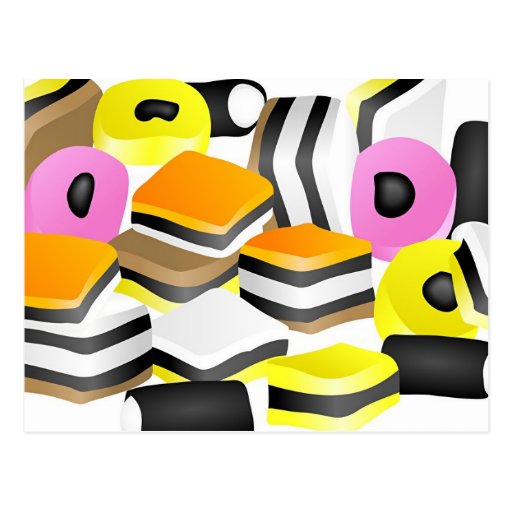 Licorice Allsorts Postcard