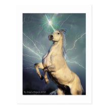 Licorne de grève surprise cartes postales