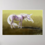 Licorne pourpre rougeoyante posters