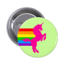 Licorne vintage d'arc-en-ciel du tigre 80S de Core Badges Avec Agrafe