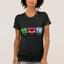 Licornes d'amour de paix t-shirt