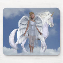 Licornes Mousepad de Fae d'anges Tapis De Souris