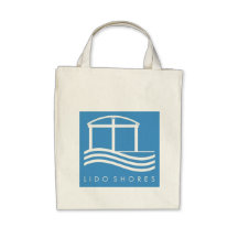 Lido Shores organic grocery bag