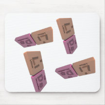 Lids as Li Lithium and Ds Darmstadtium Mouse Pad