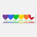 Liebesfarben Aufkleber Autosticker