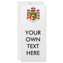 Liechtenstein Coat of Arms Rack Card Template
