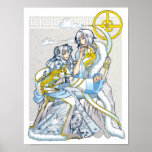 Lien de blanc aussi pur que l'affiche de neige