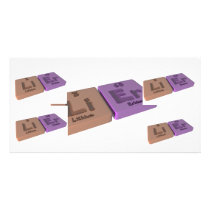 Lier as Li Lithium and Er Erbium Picture Card