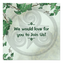 Lierre Triskel Invitations Personnalisables