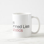 Lies, damned lies, & statistics coffee mug