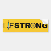 LIESTRONG - Lance Armstrong Bumper Sticker