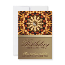 Life Balance Earth Flower Birthday Party Personalized Invitations