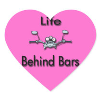 Life Behind Bars black Stickers