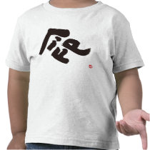 Life black front print tees