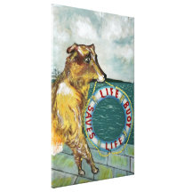 Life Buoy soap vintage advertising poster Stretched Canvas Print