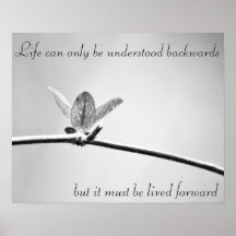 Life can only be understood backwards, print