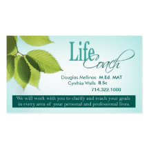 Life Coach I Personal Goals Spiritual Counseling Business Cards