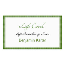 Life Coach Text Swash Business Card Templates