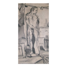 Life Drawing photo 1 Customized Photo Card