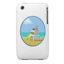 Life Guard Chair iPhone 3 Cases