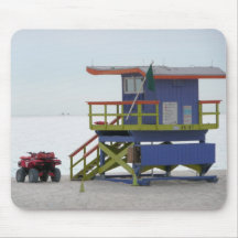 Life guard stand mouse pads