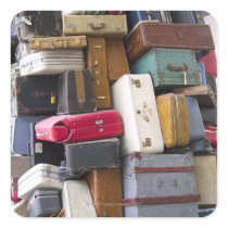 Life has a lot of baggage 2 square stickers