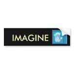 LIFE, IMAGINE, DESTINY bumper stickers