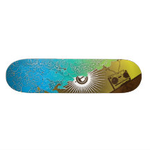 "LIFE IN STEREO" SKATE BOARD